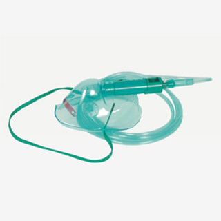 China Portable Disposable PVC Green Medical Respirator Venturi Oxygen Mask With 24, 26, 28 Level WL1003 supplier