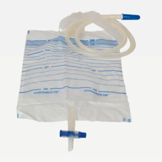 China Disposable 2000ML Medical PVC Urinary Bag With Push Pull Valves For Liquid Leading WL2007 supplier