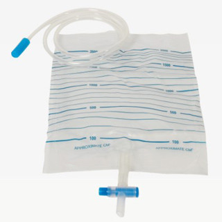 China 2000ML Non-Toxic, Harmless Disposable Urine Bag With Cross Bottom Valve WL2004 supplier