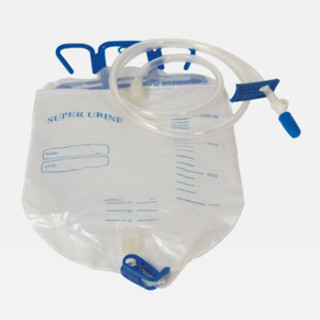 China 2000ML PVC Urine / Urinary Bag With Silicone Soft Chamber, Filter, Cross Bottom Valve WL2006 supplier