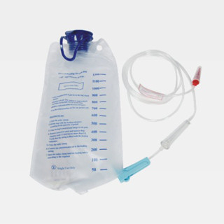 China Single Use 1200ml, l000ml Enteral Feeding Set Bag With Screw Cap, Hanging Ring WL3005 supplier