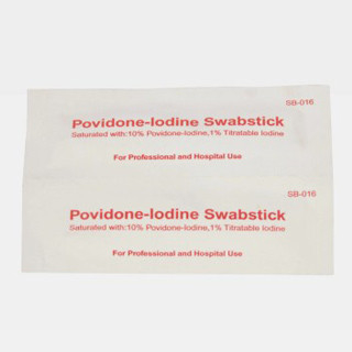 China 10% Povidone - Iodine Professional Iodine Applicator / Gauze Dressings For Hospital WL4005 supplier
