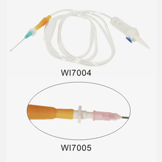 China Custom Disposable Medical PVC Infusion Set / Hypodermic Syringes with Needle WL7004 ; WL7005 supplier
