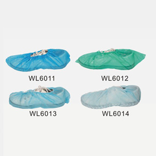 China Non Woven Dressing Blue, Green CPE Shoe Cover For Hospital, Construction WL6011 WL6012 WL6013 WL6014 supplier