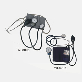 China Aneroid Sphygmomanometer with Fixed / Separated Stethoscope WL8005 or WL8006 supplier