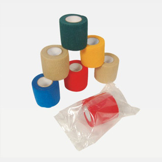 China Green, Yellow, Red Non - Women, Cotton Self Adhesive Medical Eiastsic Bandage WL100011 supplier