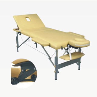 China Yellow Three Aluminium Folding Massage Tables For Medical Surgical Instruments CE, ISO WL11009 supplier