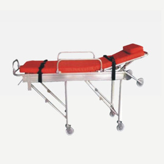 China Red Medical Emergency Aluminum Alloy Rescue Automatic Folding Stretcher WLA1 supplier