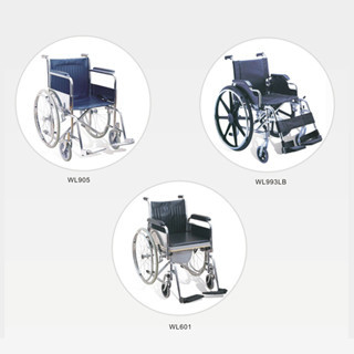 China Manual Economy / Commode Steel / Aluminum Wheel Chair WL905, WL993LB, WL601 supplier