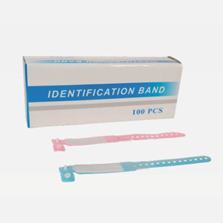 China Blue, Pink, White, Black Non - Toxic PVC Film ID Bracelets For Infant, Adult WL12018 supplier