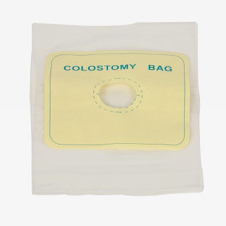 China Medical Grade PVC Film Temporary Colostomy Bag With Adhesive Paper ISO, CE WL12009 supplier