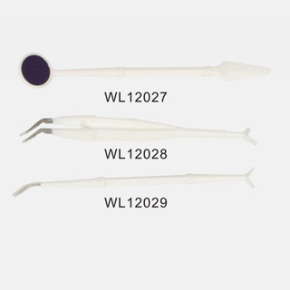China Disposable White, Red, Green 15 / 15.8 / 16.5cm Dental Mirror WL12027 WL12027; WL12028; WL12029 supplier