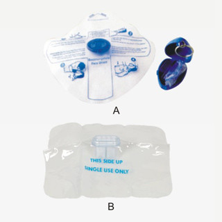 Disposable PE Film Non Woven Mouth to Mouth Breathing Mask for Rescue WL1008A&B supplier