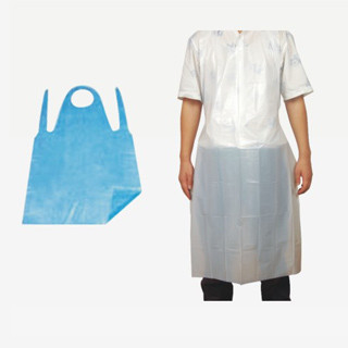 Disposable Waterproof LDPE / HDPE / PE Apron Non Woven Dressing For Factory, Hospital WL6015 supplier