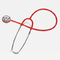 Red Aluminium Alloy Single Chestpeice Professional Stethoscope With Plastic Ring WL8022 supplier