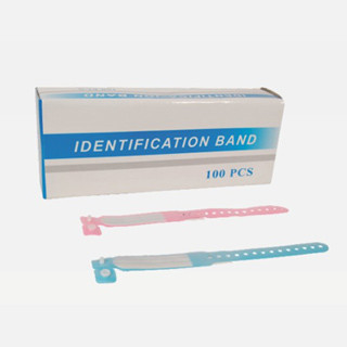 Blue, Pink, White, Black Non - Toxic PVC Film ID Bracelets For Infant, Adult WL12018 supplier